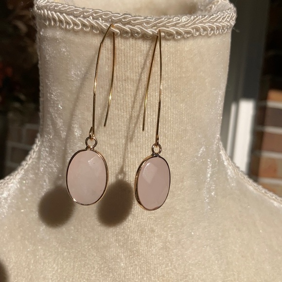 Rose Quartz Dangles - Picture 2 of 11